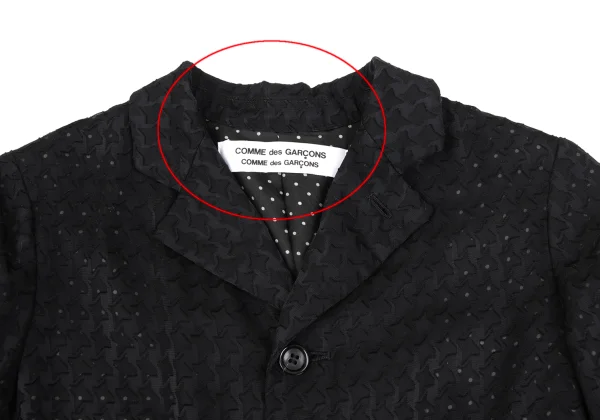 COMME des GARCONS Dot Lining Houndstooth Jacquard Jacket K-163418_006