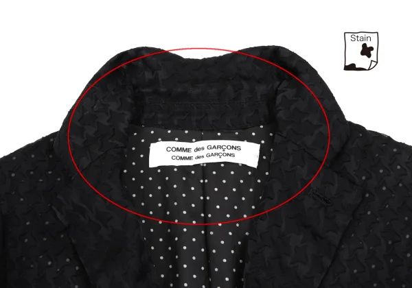 COMME des GARCONS Dot Lining Houndstooth Jacquard Jacket K-163418_007