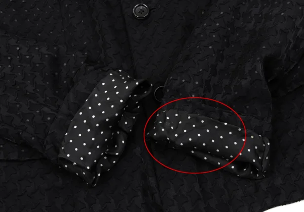 COMME des GARCONS Dot Lining Houndstooth Jacquard Jacket K-163418_012