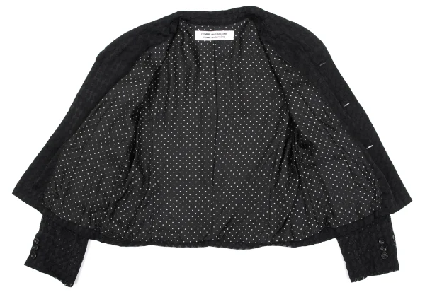 COMME des GARCONS Dot Lining Houndstooth Jacquard Jacket K-163418_016