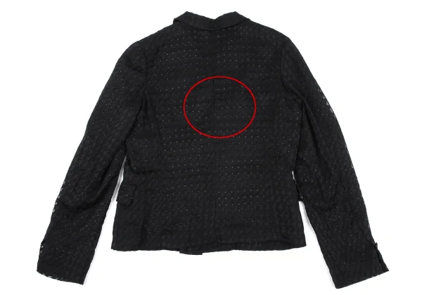 COMME des GARCONS Dot Lining Houndstooth Jacquard Jacket K-163418_017