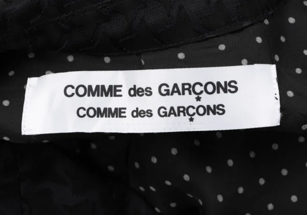COMME des GARCONS Dot Lining Houndstooth Jacquard Jacket K-163418_020