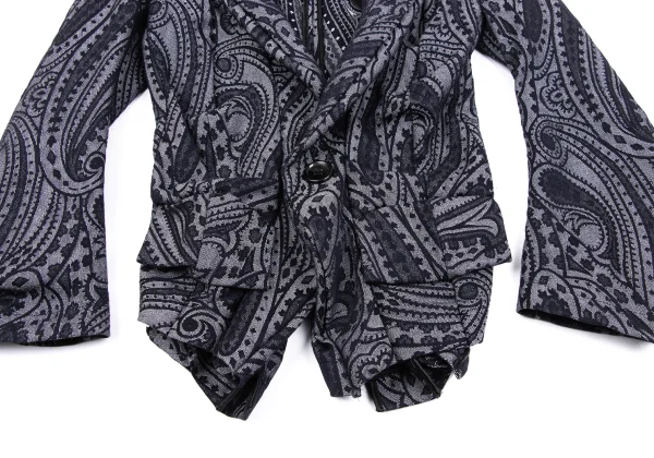 JUNYA WATANABE COMME des GARCONS Paisley Jacquard Denim Jacket K-163421_009