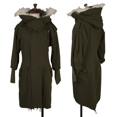 JUNYA WATANABE COMME des GARCONS Faux Fur Hood Detachable Mods Coat