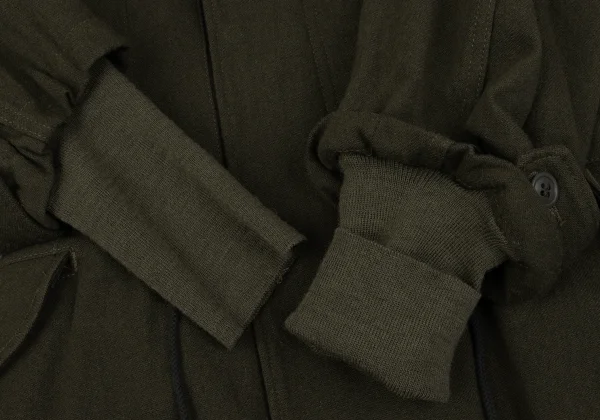 JUNYA WATANABE COMME des GARCONS Faux Fur Hood Detachable Mods Coat K-163422_012