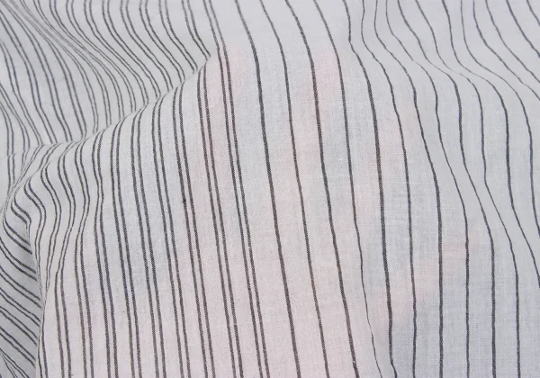 JURGEN LEHL Cotton Mao Collar Striped Shirt K-163431_012