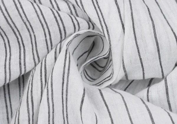 JURGEN LEHL Cotton Mao Collar Striped Shirt K-163431_013