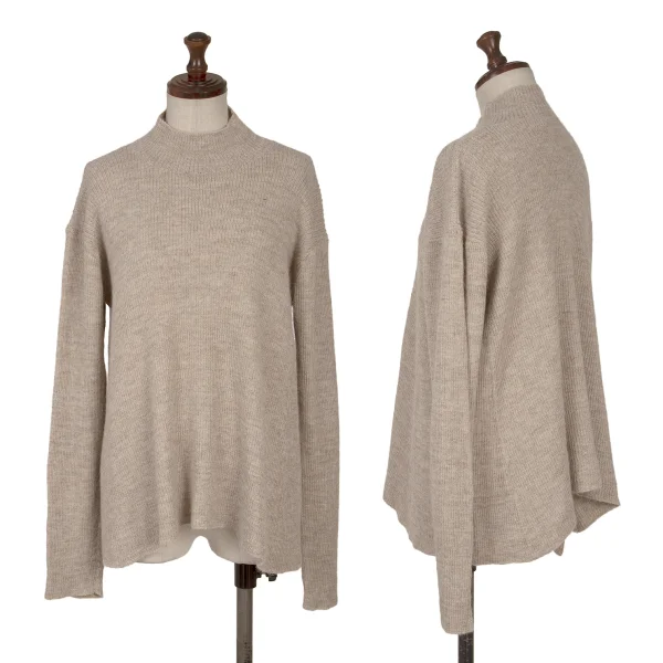 JURGEN LEHL Alpaca High Neck Knit Sweater Mocha M K-163433_001
