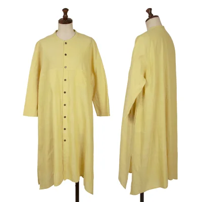 JURGEN LEHL Cotton Mao Collar Shirt Dress