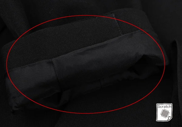 COMME des GARCONS Wool Hem Belted Long Jacket K-163438_009