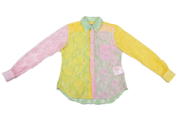 COMME des GARCONS Floral Lace Crazy Pattern Shirt K-163445_002