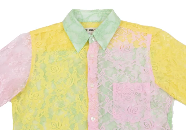 COMME des GARCONS Floral Lace Crazy Pattern Shirt K-163445_003