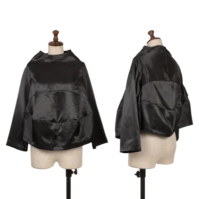 COMME des GARCONS Round Switching Flare Satin Blouse