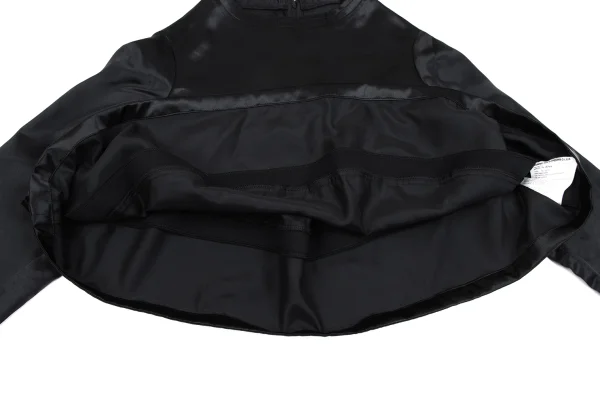 COMME des GARCONS Round Switching Flare Satin Blouse K-163446_009