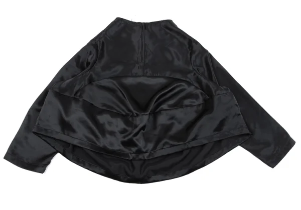 COMME des GARCONS Round Switching Flare Satin Blouse K-163446_010