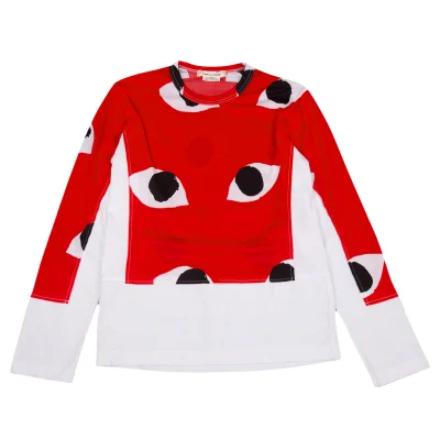 COMME des GARCONS Eye Print Switching Top