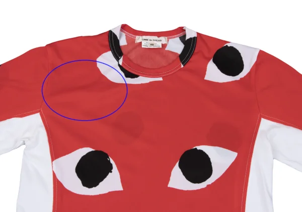 COMME des GARCONS Eye Print Switching Top K-163447_002