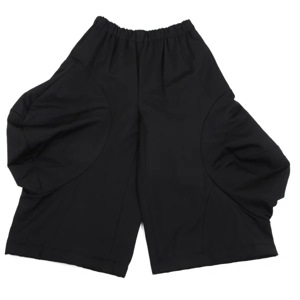 COMME des GARCONS Side Flare Switching Padded Dropped Crotch Pants Black XS K-163452_001