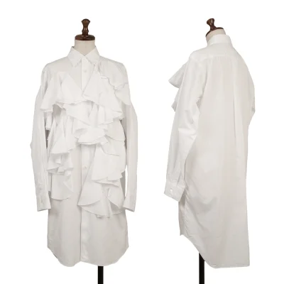 COMME des GARCONS Frill Front Long Shirt