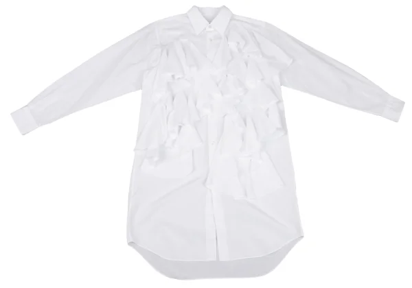 COMME des GARCONS Frill Front Long Shirt K-163454_002
