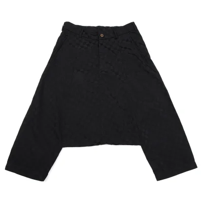 COMME des GARCONS Block Check Weave Dropped Crotch Pants