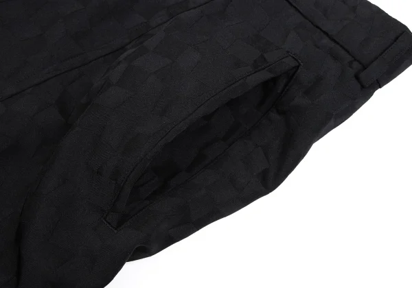 COMME des GARCONS Block Check Weave Dropped Crotch Pants K-163456_004