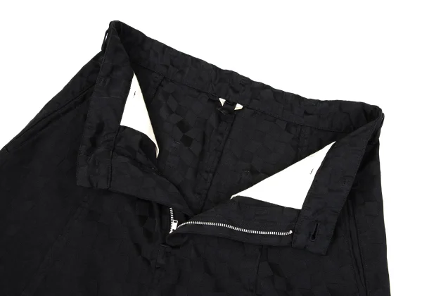 COMME des GARCONS Block Check Weave Dropped Crotch Pants K-163456_005
