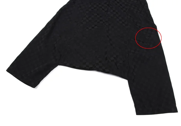 COMME des GARCONS Block Check Weave Dropped Crotch Pants K-163456_006