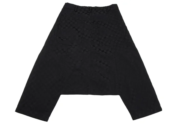 COMME des GARCONS Block Check Weave Dropped Crotch Pants K-163456_009