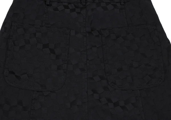 COMME des GARCONS Block Check Weave Dropped Crotch Pants K-163456_010