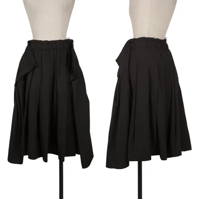 COMME des GARCONS Wool Pleats Flat Design Skirt