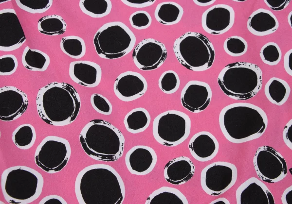 BLACK COMME des GARCONS Graphic Dot Print Round Collar Blouse K-163460_013