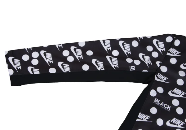 BLACK COMME des GARCONS×NIKE Logo Print Rib Switching Top K-163462_004