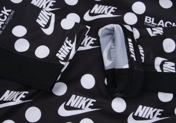 BLACK COMME des GARCONS×NIKE Logo Print Rib Switching Top K-163462_005