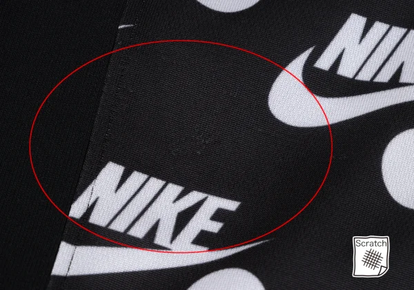 BLACK COMME des GARCONS×NIKE Logo Print Rib Switching Top K-163462_010