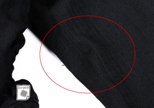 コムデギャルソン オムプリュスCOMME des GARCONS HOMME PLUS シャドーストライプシャーリングデザインジャケット 黒XS K-163464_014