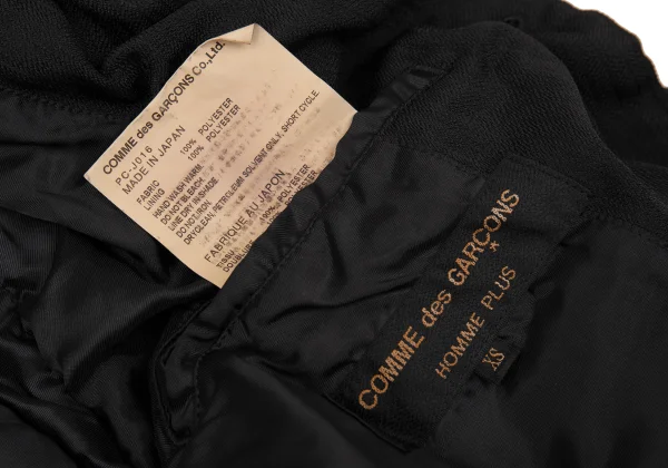 コムデギャルソン オムプリュスCOMME des GARCONS HOMME PLUS シャドーストライプシャーリングデザインジャケット 黒XS K-163464_019