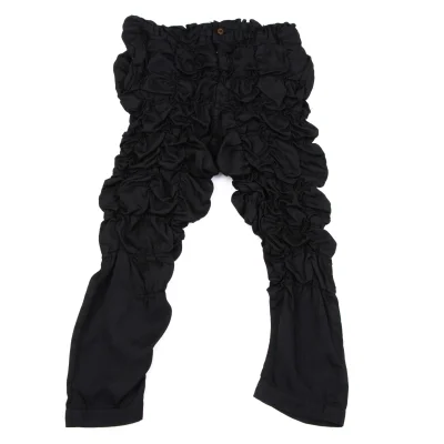 COMME des GARCONS HOMME PLUS Shadow Stripe Shirred Cropped Pants