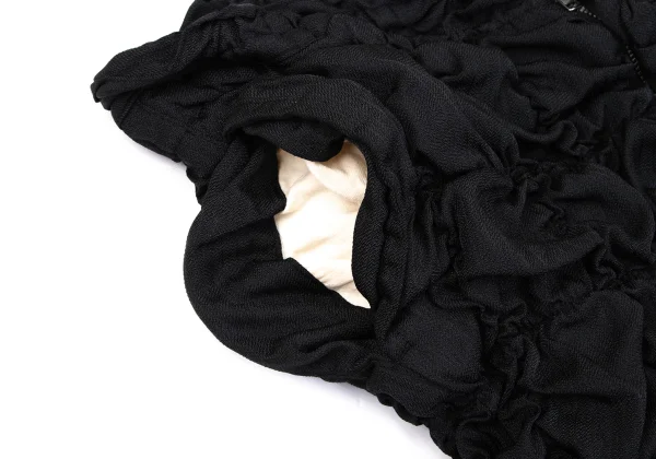 COMME des GARCONS HOMME PLUS Shadow Stripe Shirred Cropped Pants K-163465_003