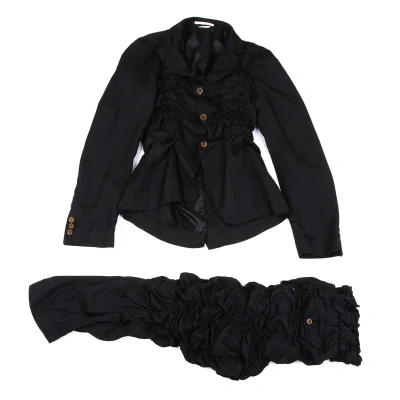 コムデギャルソン オムプリュスCOMME des GARCONS HOMME PLUS シャドーストライプシャーリングデザインセットアップ