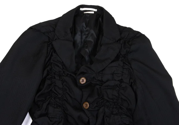 コムデギャルソン オムプリュスCOMME des GARCONS HOMME PLUS シャドーストライプシャーリングデザインセットアップ 黒XS K-163466_003