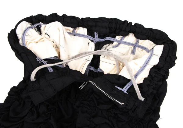 コムデギャルソン オムプリュスCOMME des GARCONS HOMME PLUS シャドーストライプシャーリングデザインセットアップ 黒XS K-163466_012