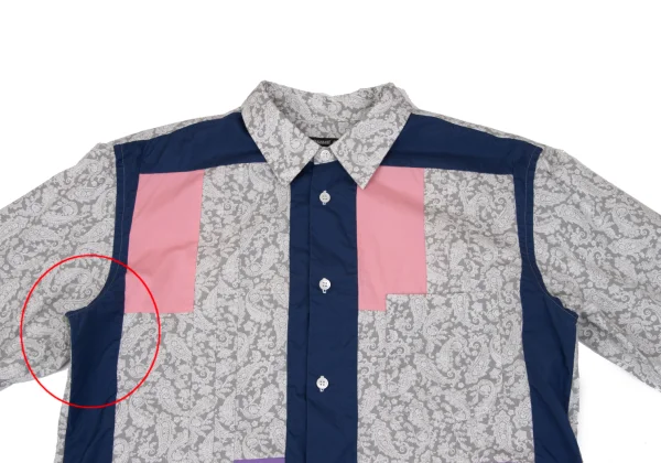 COMME des GARCONS HOMME DEUX Crazy Pattern Paisley Shirt K-163468_002