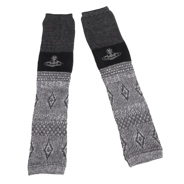 Vivienne Westwood Orb Embroidery Leg Warmers Grey  K-163480_001