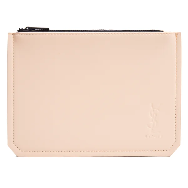 Yves Saint Laurent Beaute Synthetic Leather Pouch Beige  K-163484_001