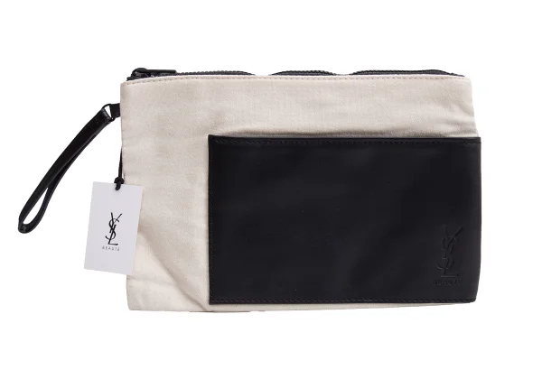 Yves Saint Laurent Beaute Pocket Design Canvas Pouch K-163485_002