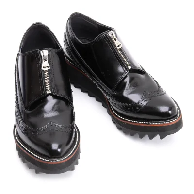 KAYO NAKAMURA by Y's Shark Sole Wing Tip Leather Shoes