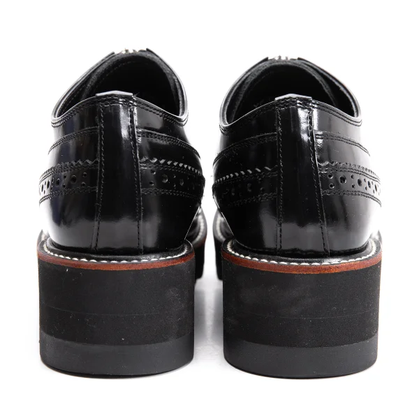 KAYO NAKAMURA by Y's Shark Sole Wing Tip Leather Shoes K-163486_010