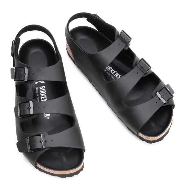 BIRKENSTOCK Oslo Leather Sandal Black 38 K-163491_001