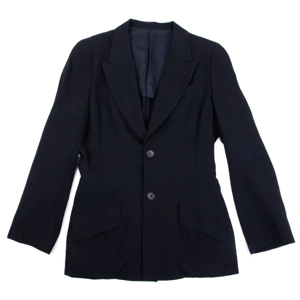 Y's Wool Gaba Darts Waist Jacket K-163493_002